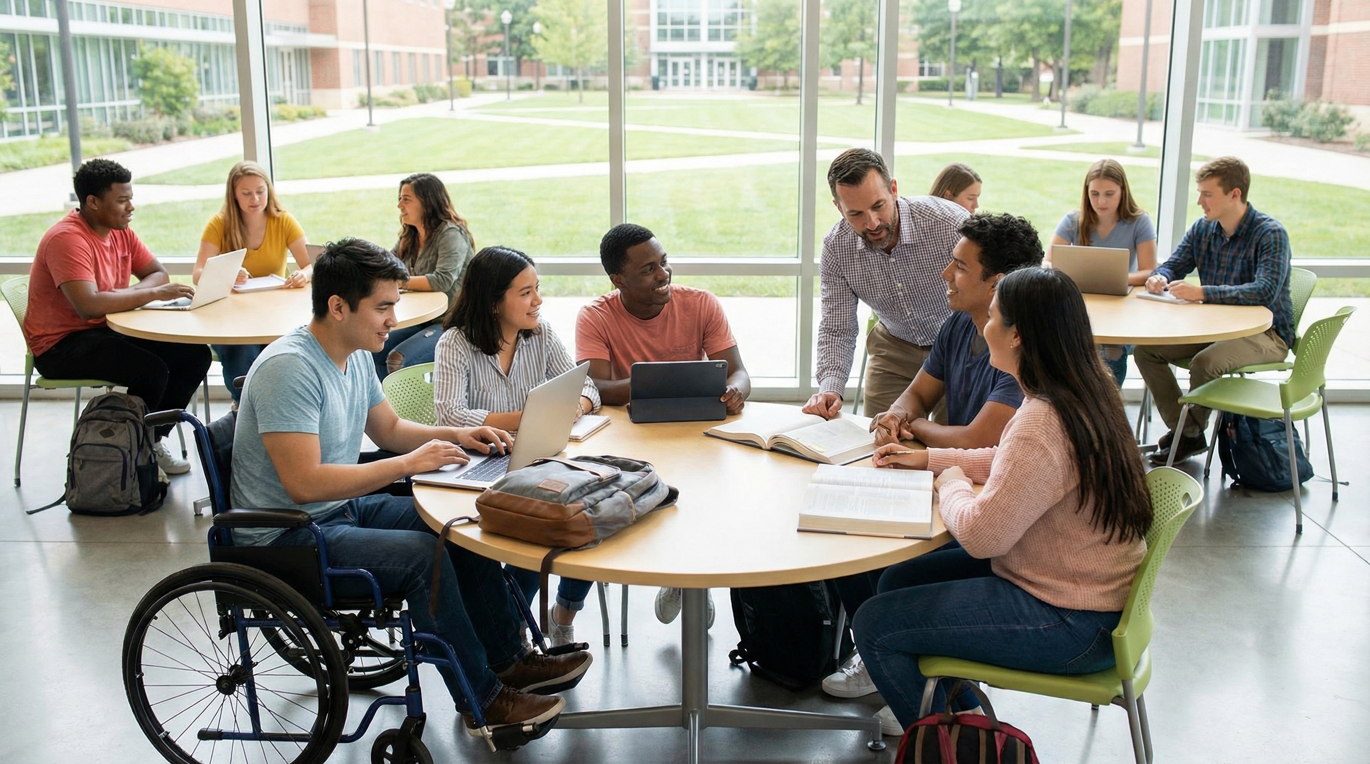 Students representing equal opportunity in education