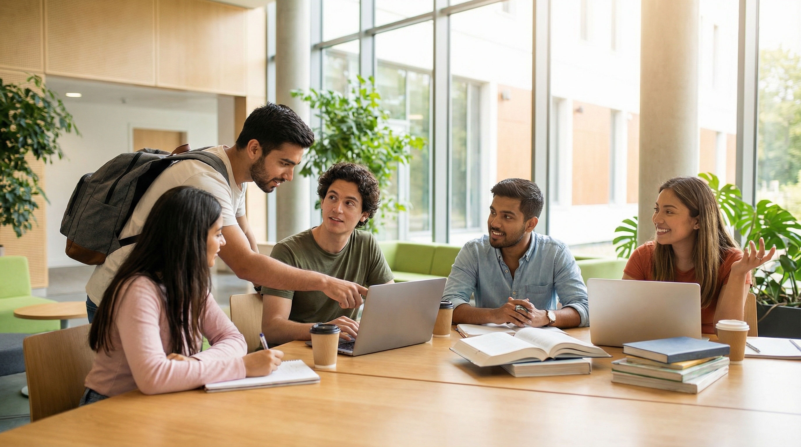 Volunteers working together on sustainability initiatives